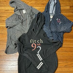 Abercrombie kids girls size 15/16 sweaters